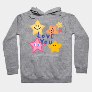 love you, star,smile Hoodie